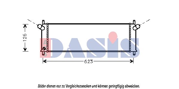 AKS DASIS radiatorius, variklio aušinimas 171080N